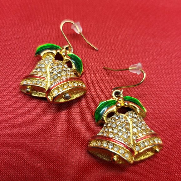 Christmas Bell Dangling Earrings - Picture 7 of 12
